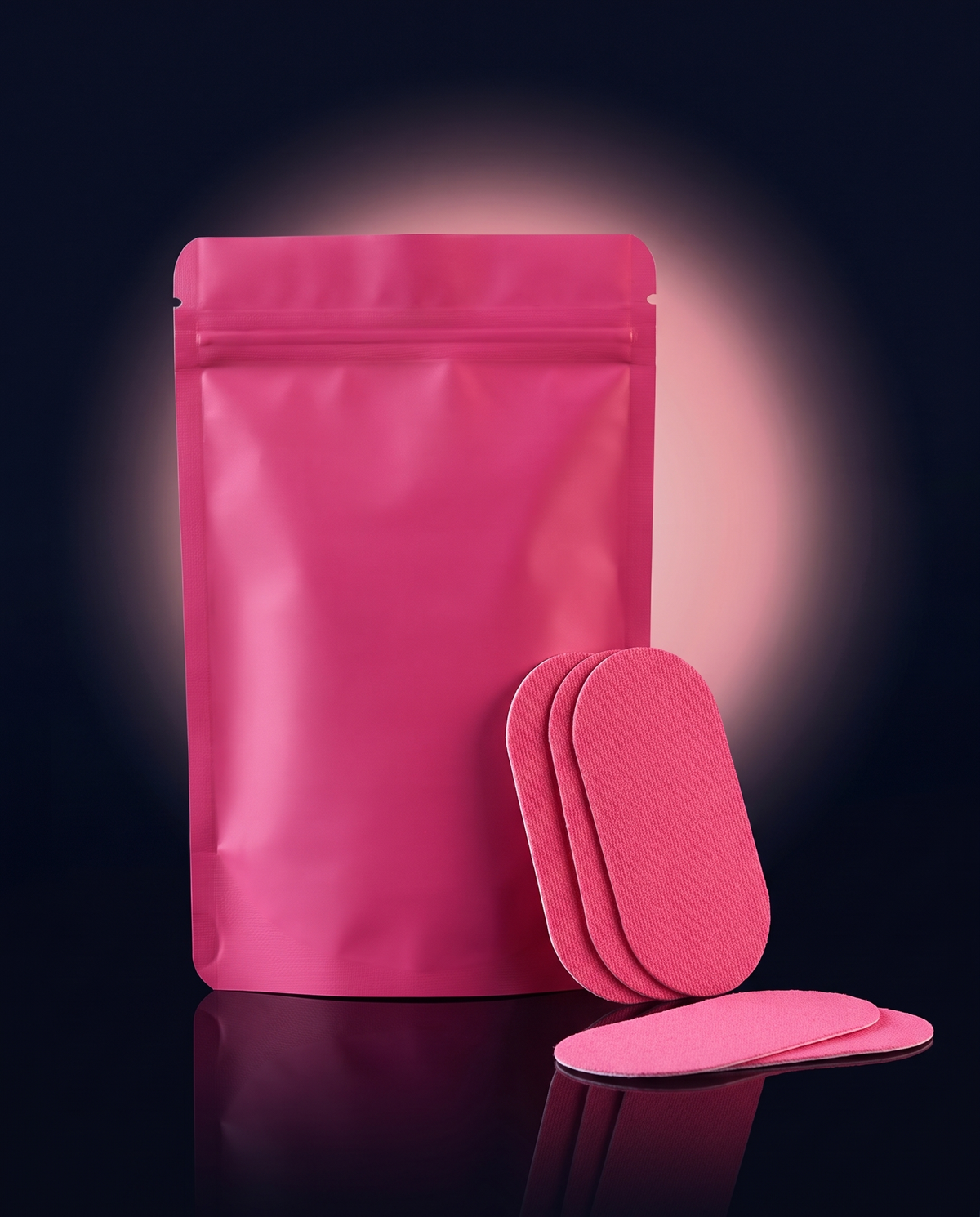 Nightdoze Sleep Strips Pink – resealable zip pouch with strips